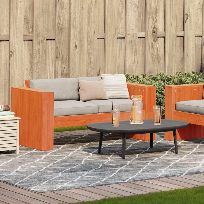 Banc de jardin 2 places en pin massif - Jusqu'à 35% de réduction