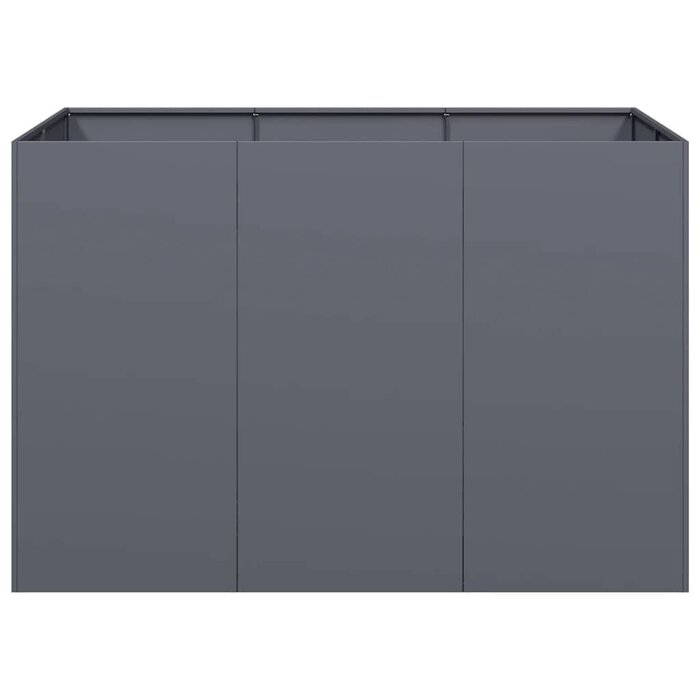Jardinière surélevée 120x80x80 cm Acier Anthracite - Jusqu'à -35%