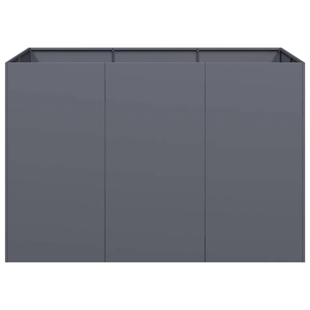 Jardinière surélevée 120x80x80 cm Acier Anthracite - Jusqu'à -35%