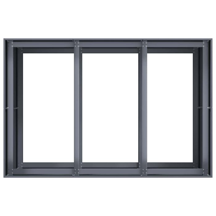 Jardinière surélevée 120x80x80 cm Acier Anthracite - Jusqu'à -35%