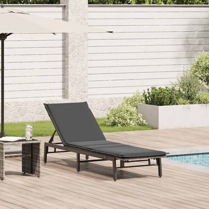 Bain de soleil en polyrotin gris clair - Jusqu'à 35% de réduction