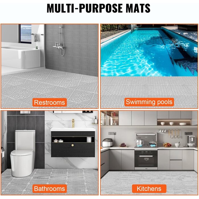 Lot de 55 Dalles de Drainage 30x30 cm - Gris - Jusqu'à -30%
