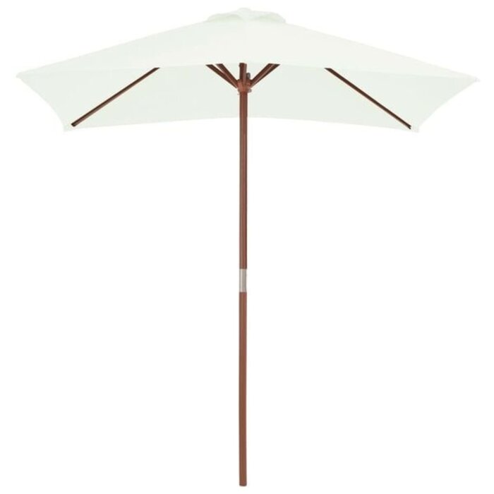 Parasol de jardin 150x200 cm - Mât en bois - Jusqu'à 34% de réduction