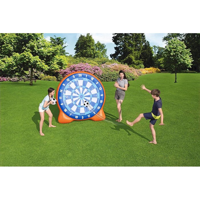 But de foot gonflable 157cm avec ballons - Jusqu'à 34% de remise
