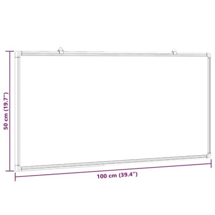 Tableau blanc magnétique 100x50 cm - Jusqu'à 33% de remise