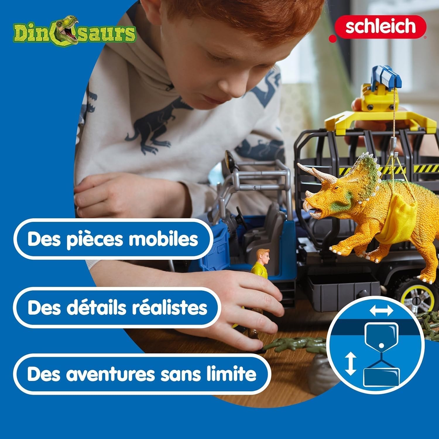 Camion de Transport de Dinosaures 13 pièces - Jusqu'à 34 % de réduction