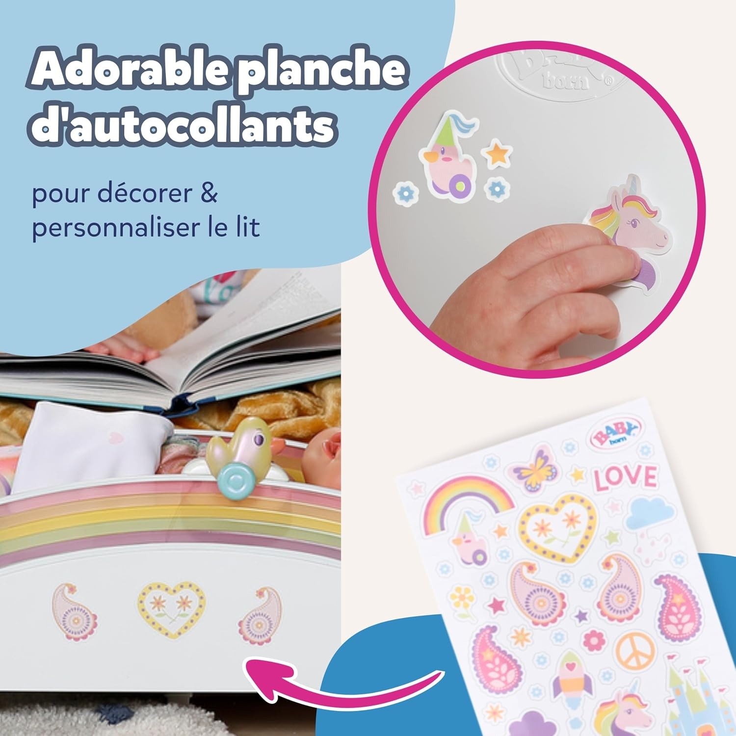 Lit pour poupée lumineux et musical - Jusqu'à 33% de réduction