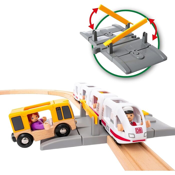 Circuit de train grande vitesse en bois - 39 pièces - Jusqu'à -34%