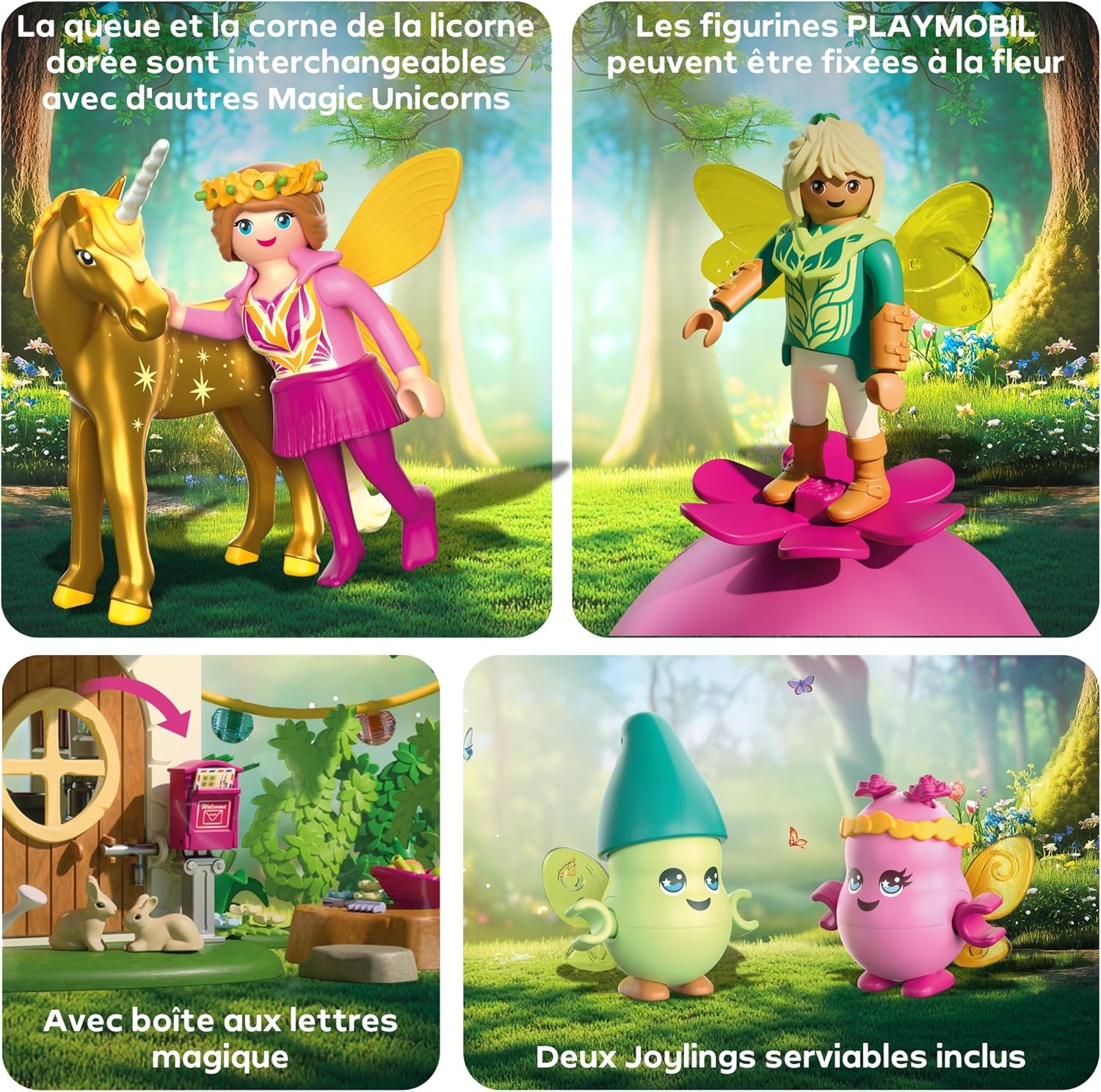Maison de fées et licorne dorée - Set créatif 178 pièces - Jusqu'à -34%