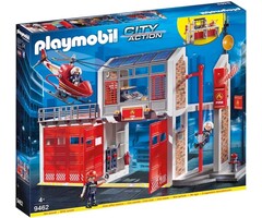 Playmobil Grande caserne de pompiers avec hélicoptère - Jusqu'à 36% de réduction