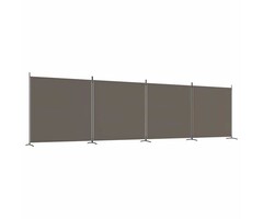 Vidaxl Paravent 4 panneaux 698x180cm anthracite - Jusqu'à -40% sur l'outlet