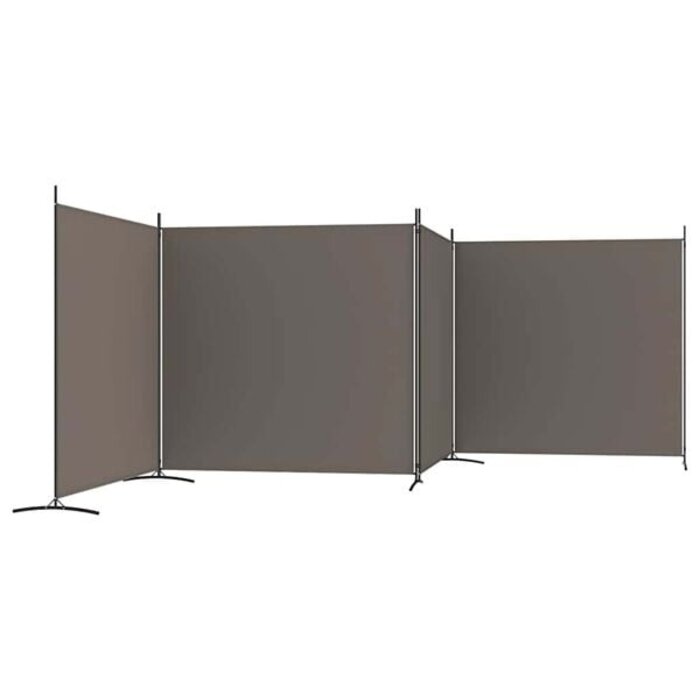 Paravent 4 panneaux 698x180 cm anthracite - Jusqu'à 34 % de remise