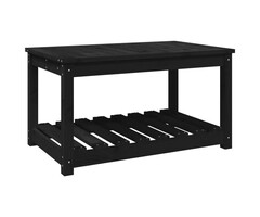 Table de jardin en pin massif noir - Jusqu'à 33% de réduction