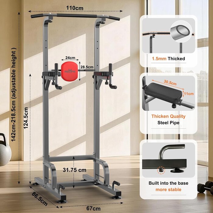 Tour de musculation multifonction jusqu'à -35% - Acier robuste - 219 cm