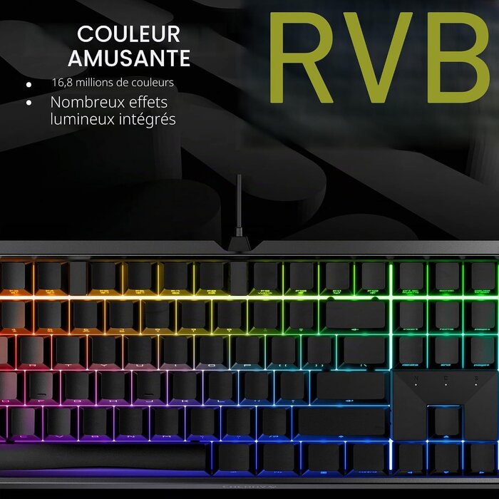Clavier mécanique gamer QWERTZ - Jusqu'à 34 % de réduction