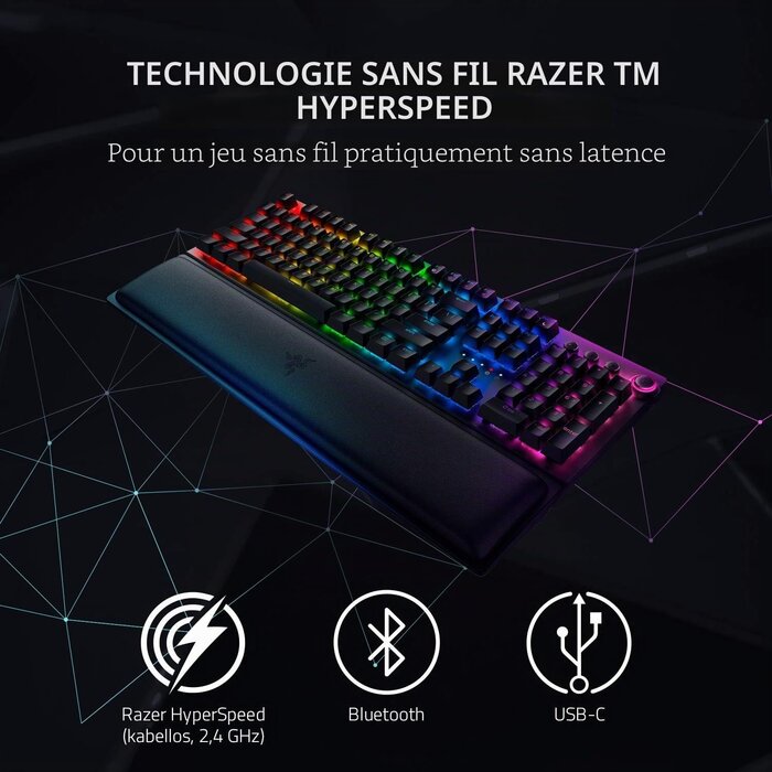 Clavier gaming sans fil RGB QWERTZ - Jusqu'à -35% sur l'outlet