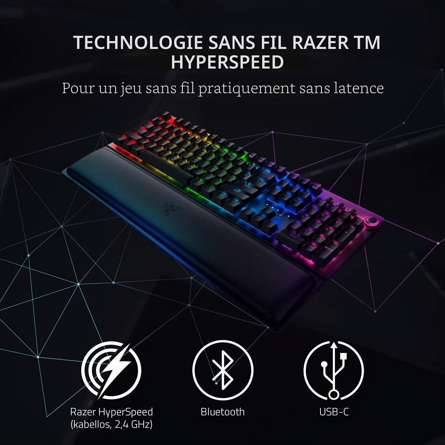 Clavier gaming sans fil RGB QWERTZ - Jusqu'à -35% sur l'outlet