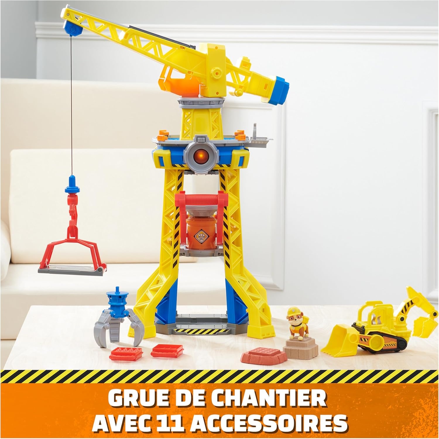 Grue de chantier interactive avec sable cinétique - Jusqu'à 29% de réduction