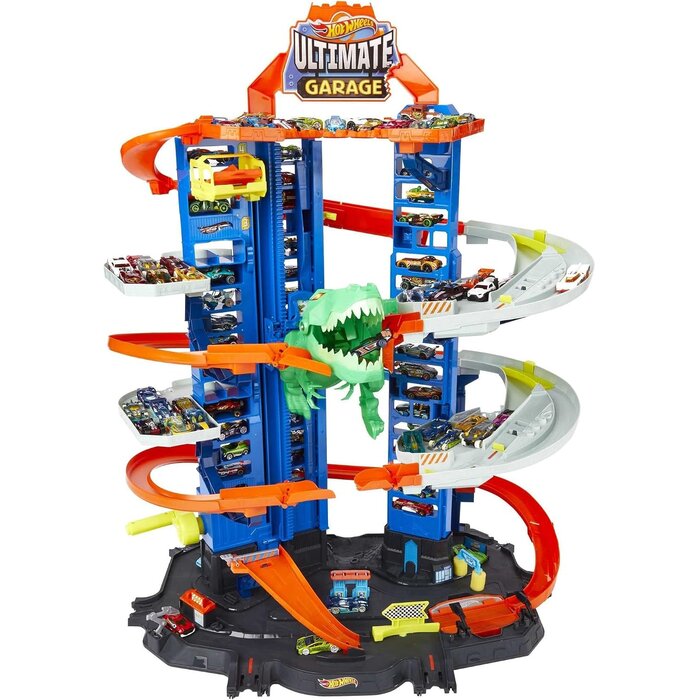 Garage de Jeu Géant avec T-Rex - 90 cm - Jusqu'à 35% de réduction