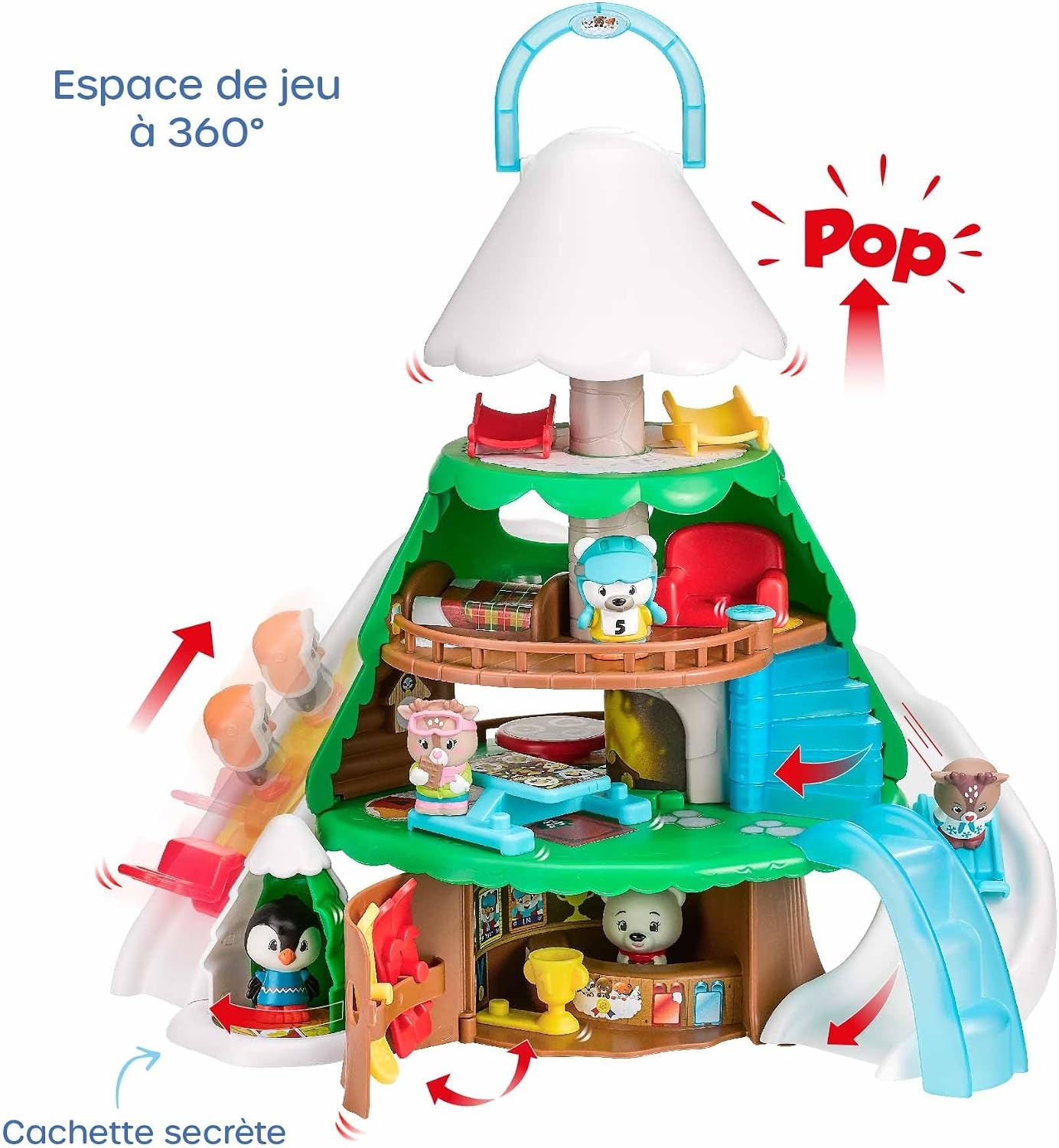 Station de ski miniature avec 9 accessoires - Jusqu'à 29% de réduction
