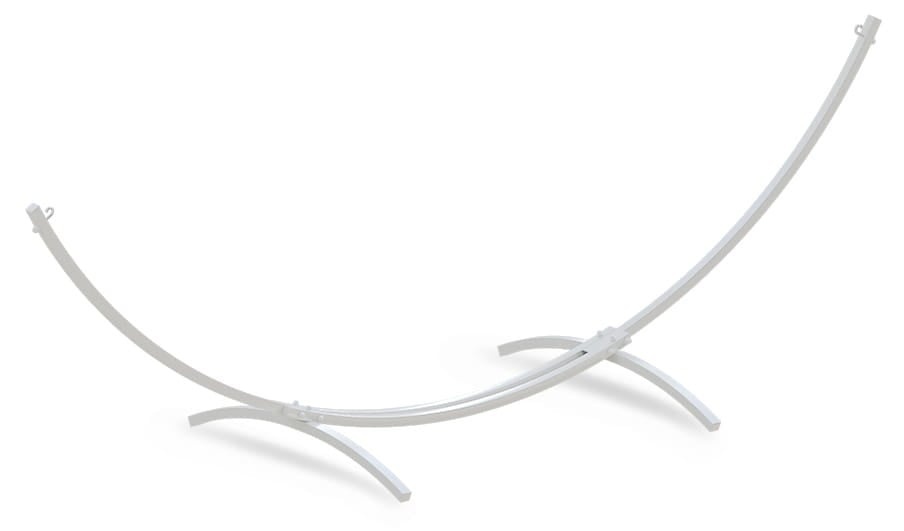 Support pour hamac en acier blanc 300x130cm - Jusqu'à 10% de remise