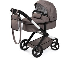 Poussette pour poupée 2-en-1 chic - Couleur Cappuccino - Jusqu'à -34%