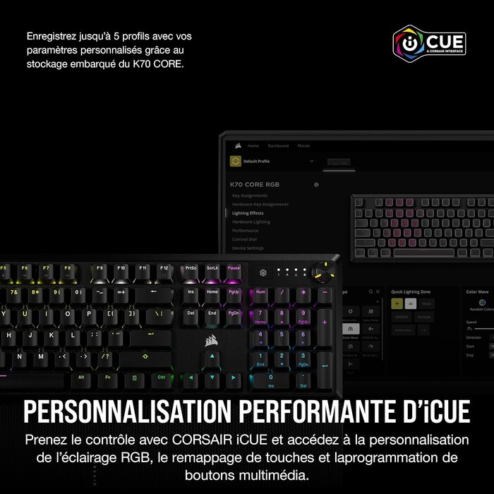 Clavier gaming mécanique AZERTY RGB - Jusqu'à 35% de remise