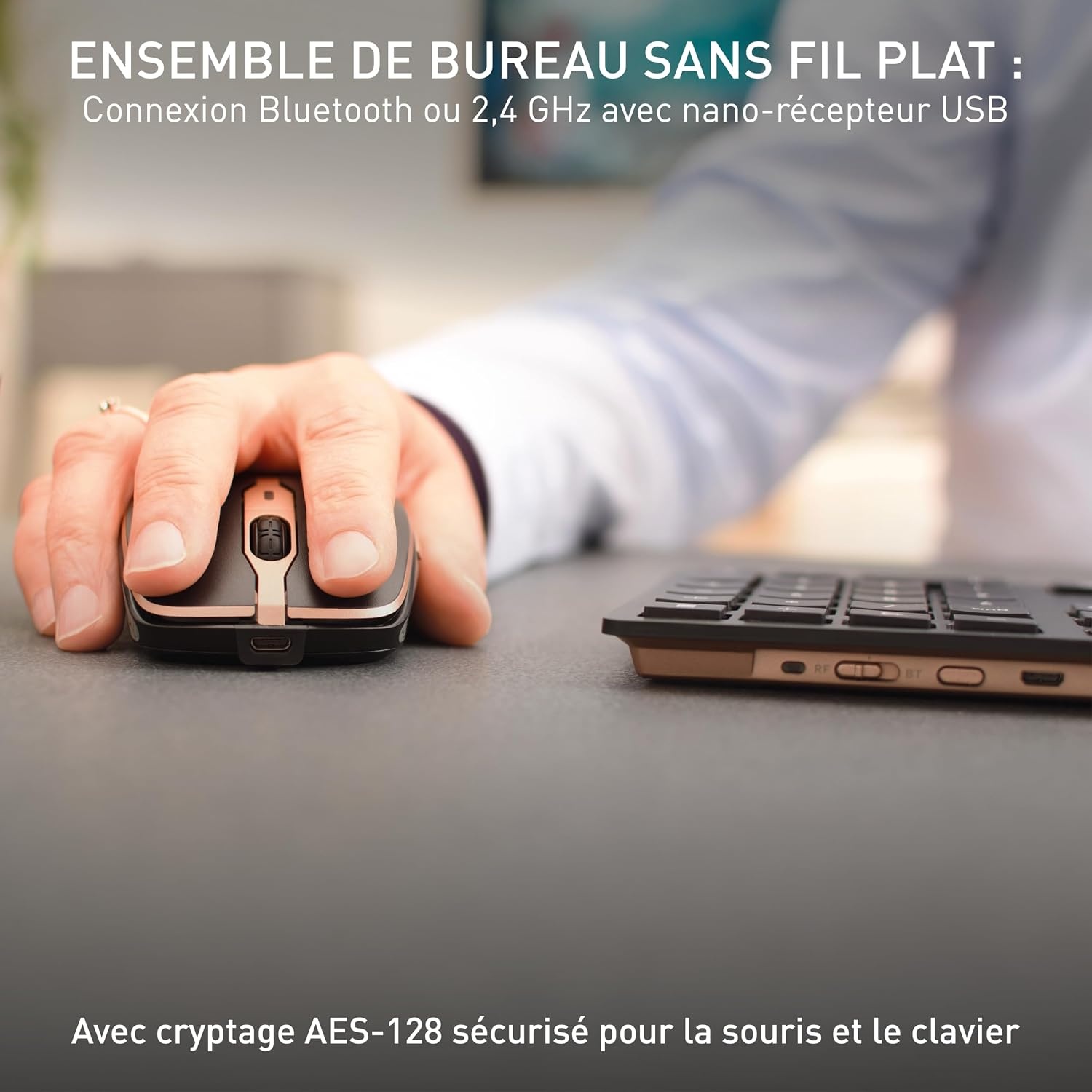 Ensemble clavier et souris sans fil ergonomique - Jusqu'à 34% de réduction