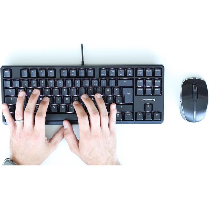 Clavier Gaming Mécanique TKL Cherry MX Silent Red RGB - Jusqu'à 34% de remise