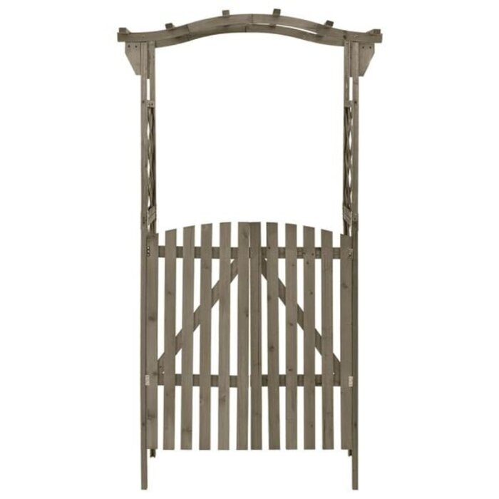 Pergola de jardin avec portillon en bois - Jusqu'à 35% de remise