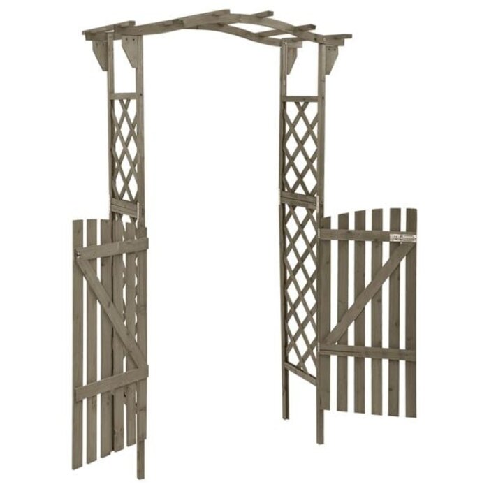 Pergola de jardin avec portillon en bois - Jusqu'à 35% de remise
