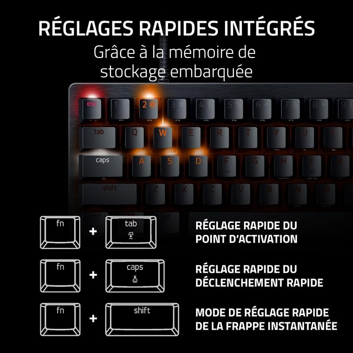 Clavier Gaming Compact 60% Optique - Jusqu'à 35% de réduction