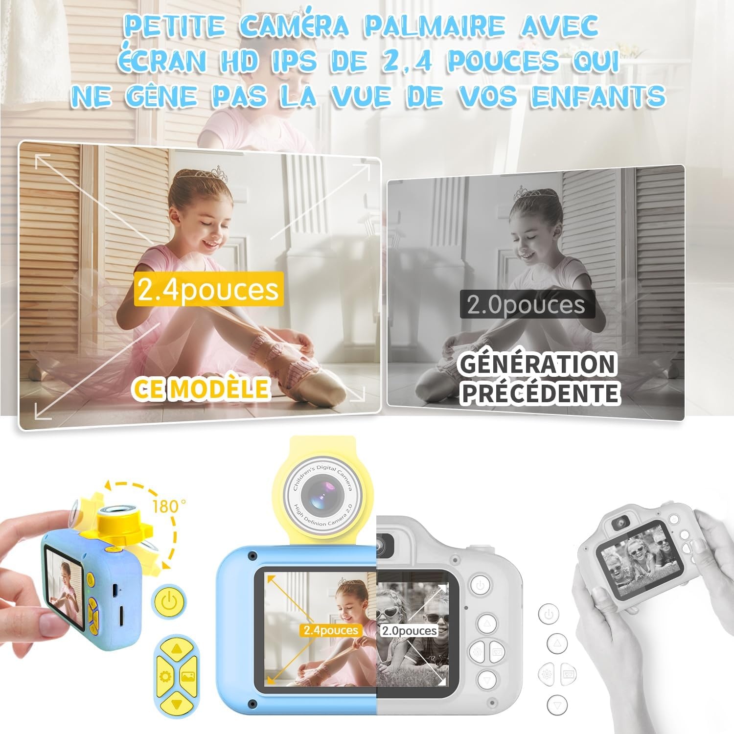 Appareil photo numérique pour enfants, 1080P - Jusqu'à -27% sur l'outlet