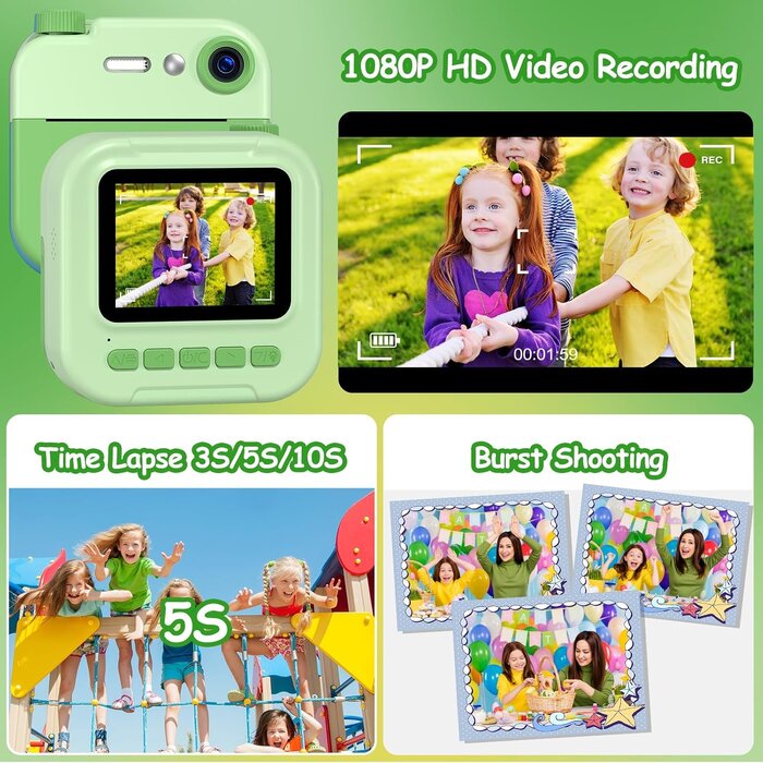 Appareil photo instantané enfant - Impression thermique - Jusqu'à 33% de remise