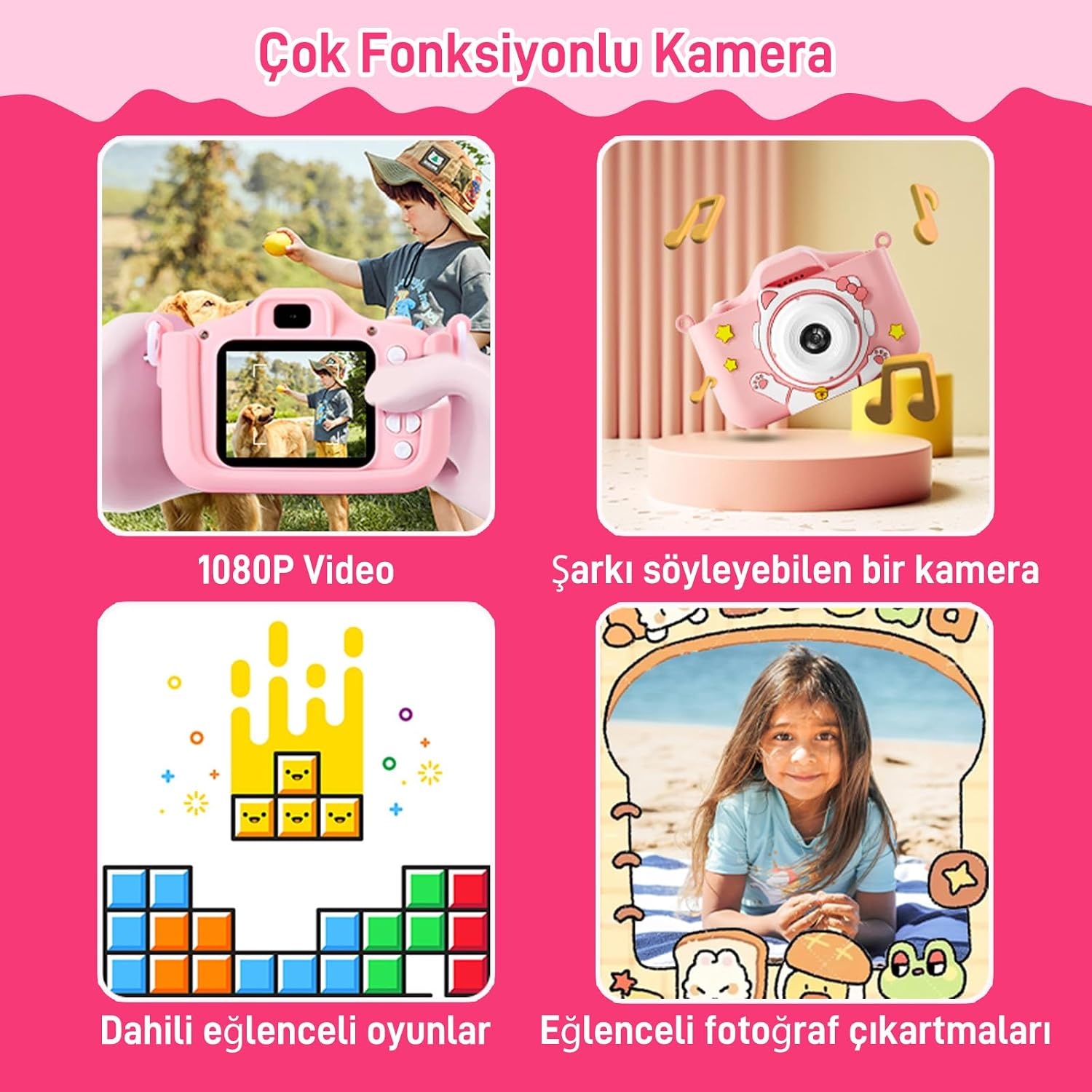 Appareil photo enfant 48MP double objectif - Jusqu'à 31% de remise