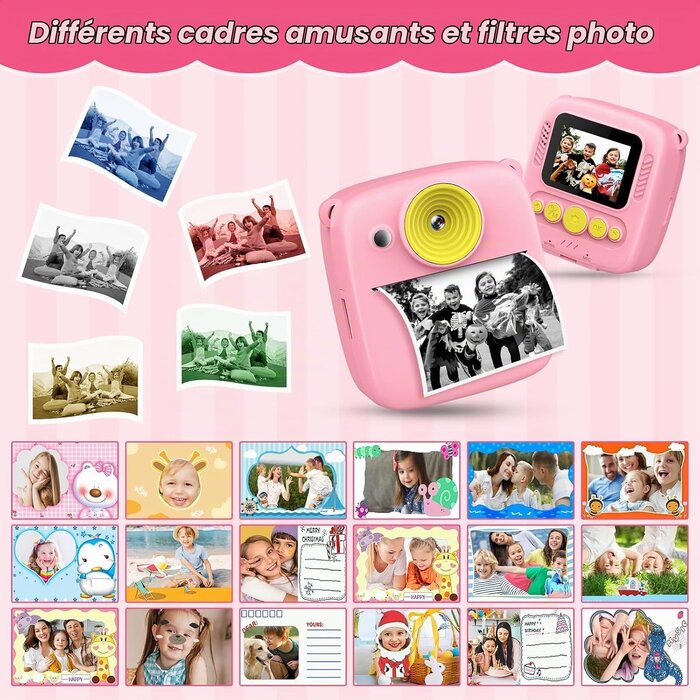 Appareil photo instantané pour enfants - Impression sans encre - Jusqu'à -32%