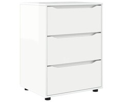 Vidaxl Commode moderne blanche 3 tiroirs - Jusqu'à 35% de réduction
