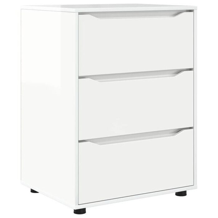 Commode moderne blanche 3 tiroirs - Jusqu'à 35% de réduction