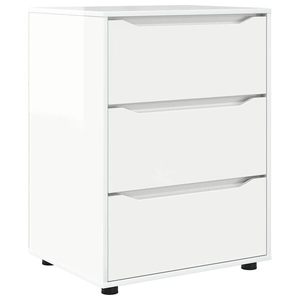 Commode moderne blanche 3 tiroirs - Jusqu'à 35% de réduction