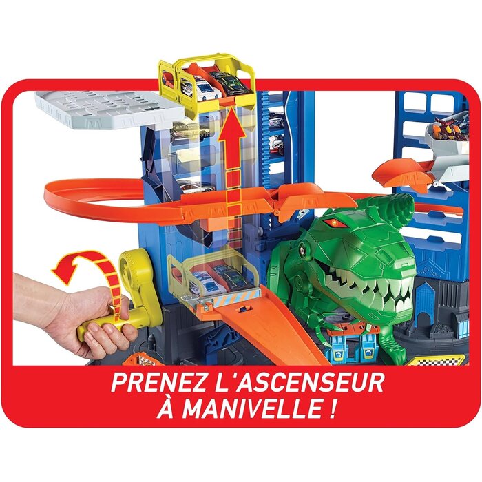 Garage de Jeu Multi-Niveaux avec T-Rex - Jusqu'à 35% de réduction