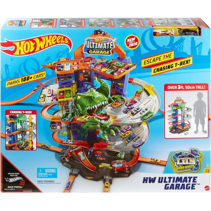 Garage de Jeu Multi-Niveaux avec T-Rex - Jusqu'à 35% de réduction