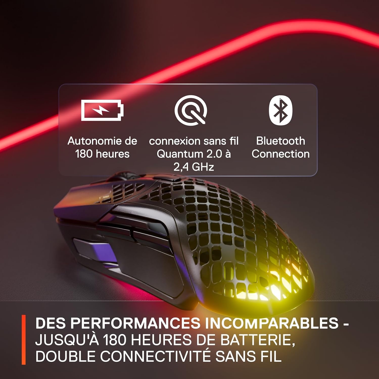 Souris Gaming Sans Fil Ultra-Légère 18 000 DPI - Jusqu'à -35%
