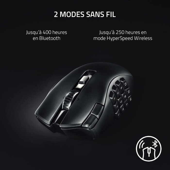 Souris Gaming MMO Sans Fil 19 Boutons - Jusqu'à 35% de réduction