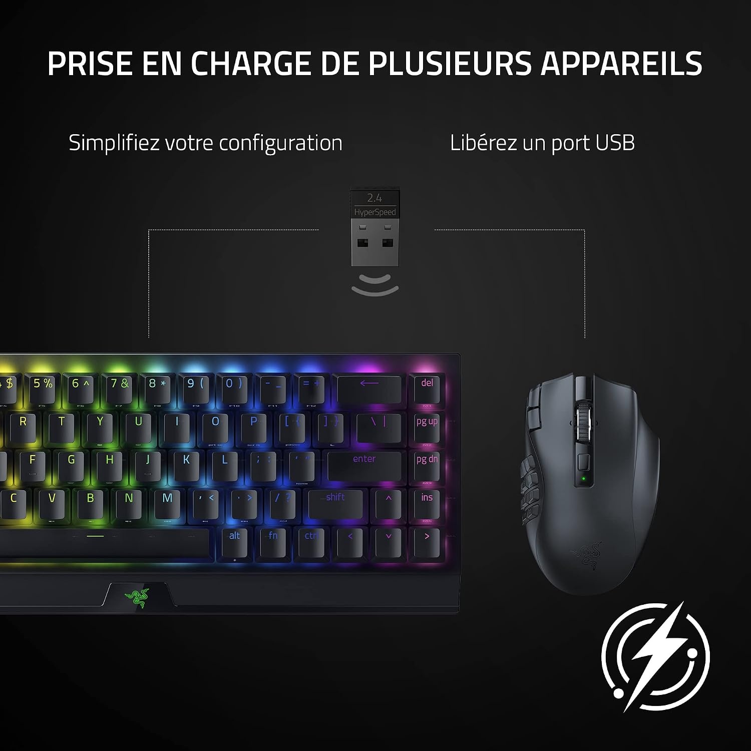 Souris Gaming MMO Sans Fil 19 Boutons - Jusqu'à 35% de réduction