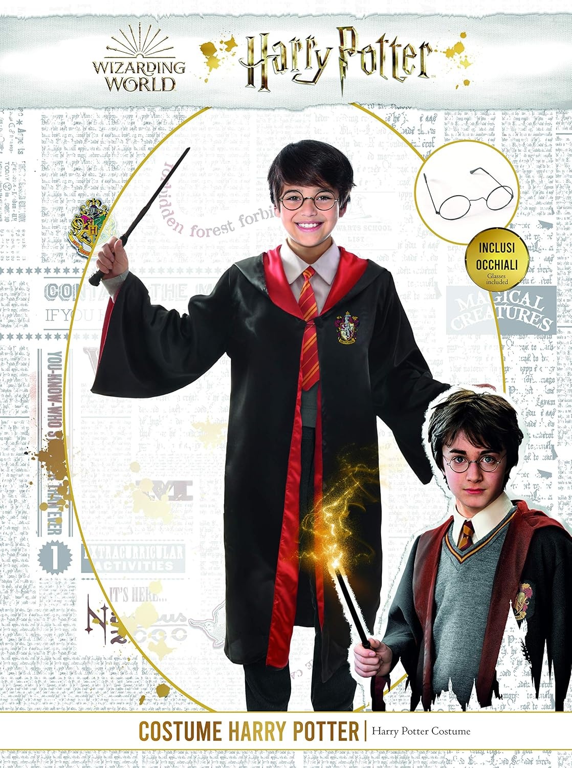 Déguisement Harry Potter 5-7 ans - Noir et rouge - 31% de remise