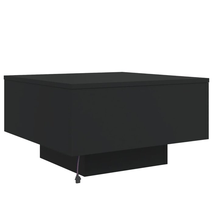 Table basse noire avec éclairage LED - Jusqu'à 34% de remise