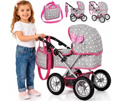 Poussette pour poupée réglable - Gris - Jusqu'à -33% sur l'outlet