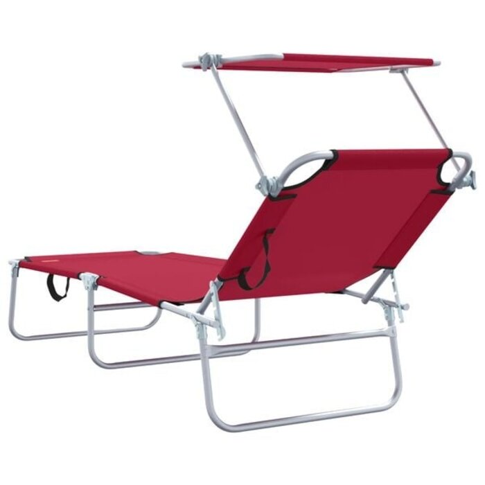 Lot de 2 Bains de Soleil Rouges - Jusqu'à 34% de réduction