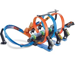 Hot Wheels Circuit de course en spirale motorisé - Jusqu'à 34 % de réduction