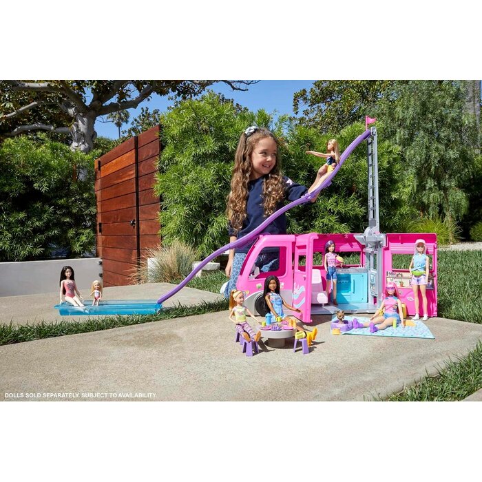 Camping-car de Jeu Transformable avec Toboggan - Jusqu'à 34% de réduction